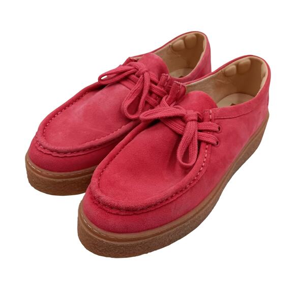 Hush Puppies Shoes - HUSP PUPPIES Bridget Pink Lemonade Suede Crepe Sole - Size 8